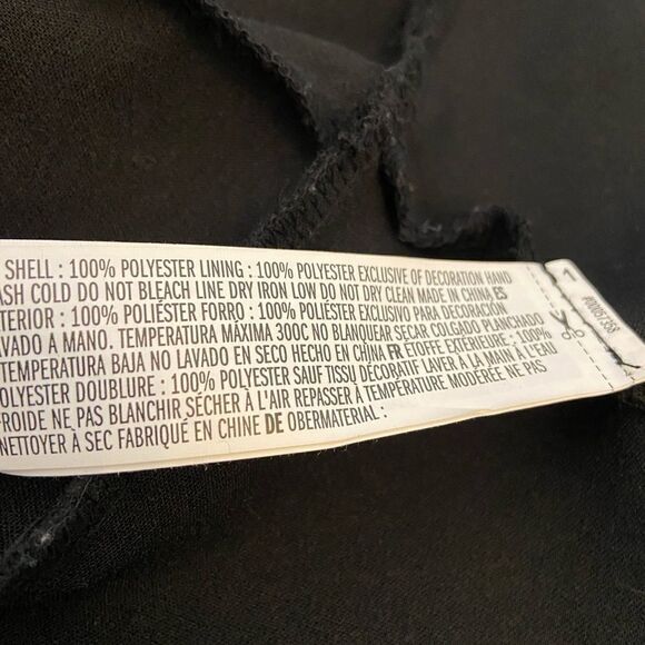 FOREVER21 Black Mini Spaghetti Strap Dress L - Picture 8 of 8